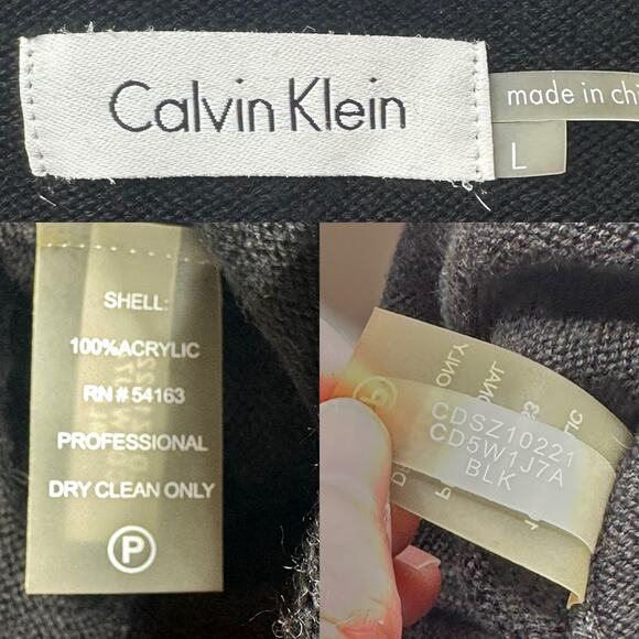 Calvin Klein Long Sleeve fitted sweater Dress Women's size Large - Picture 4 of 8